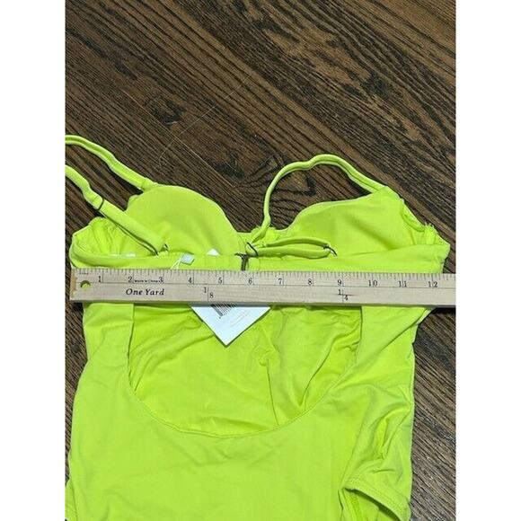 Andie Swim The Bermuda One Piece Swimsuit Underwired Lime Green Small NEW - Picture 5 of 9
